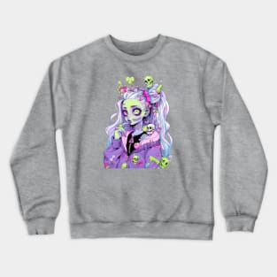 Pastel Goth Cute Kawaii Zombie Crewneck Sweatshirt